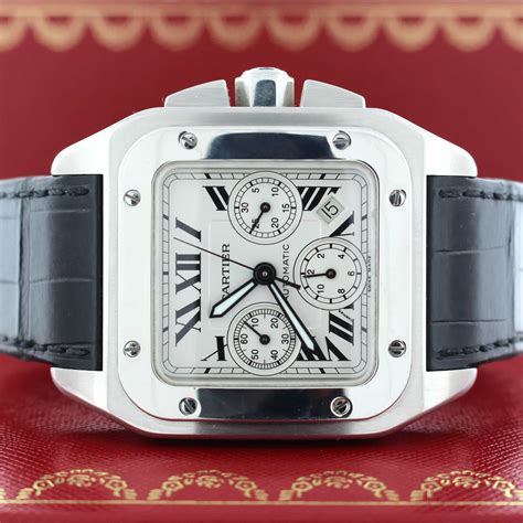 cartier santos mens watch price|cartier santos 100 chrono.